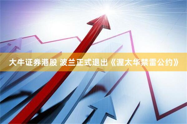 大牛证券港股 波兰正式退出《渥太华禁雷公约》