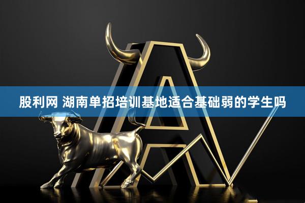 股利网 湖南单招培训基地适合基础弱的学生吗